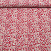 Tissu viscose crêpe liberty rouge fleuri
