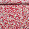 Tissu viscose crêpe liberty rouge fleuri