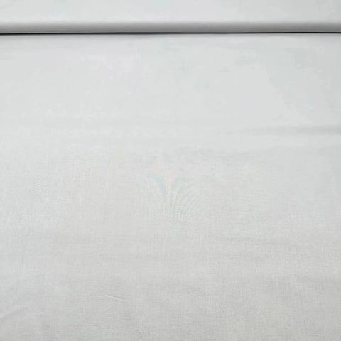 Coupon 3m Tissu Popeline de Coton Gris Clair