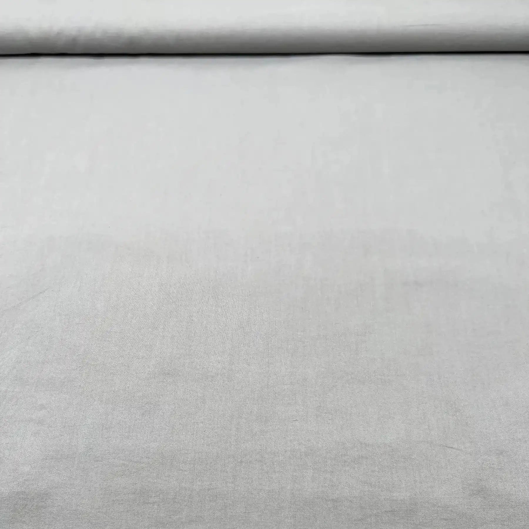 Coupon 3m Tissu Popeline de Coton Gris Clair