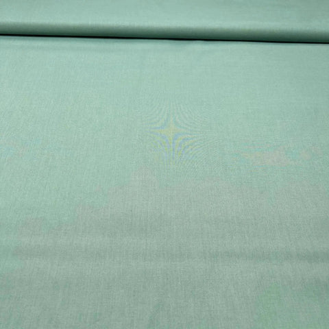Coupon 3m Tissu Popeline de Coton Menthe Foncé