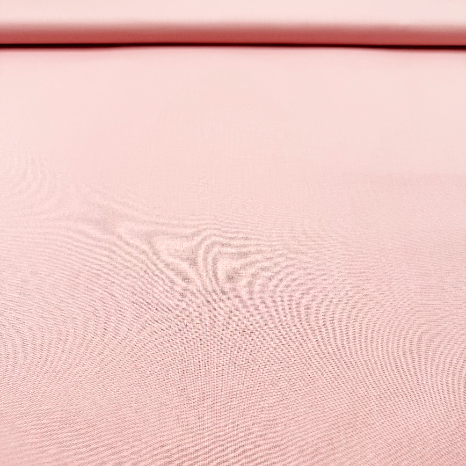 Coupon 3m Tissu Popeline de Coton Rose Clair