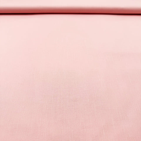 Coupon 3m Tissu Popeline de Coton Rose Clair