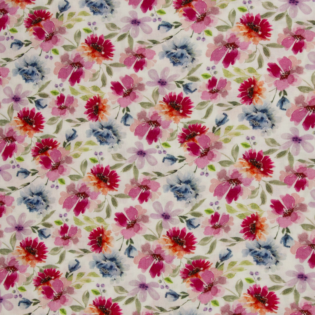 Double Gaze Fleurs des Champs – Motif Aquarelle Doux et Coloré
