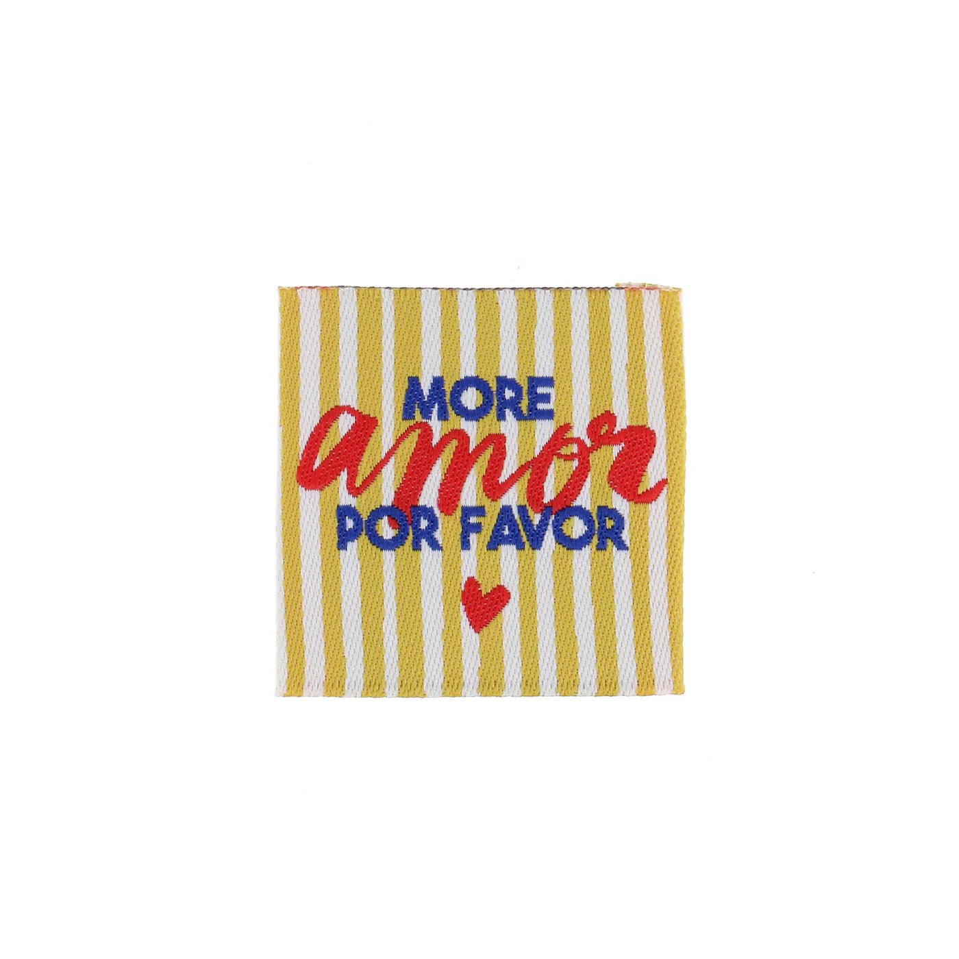 Étiquette - More amor por favor