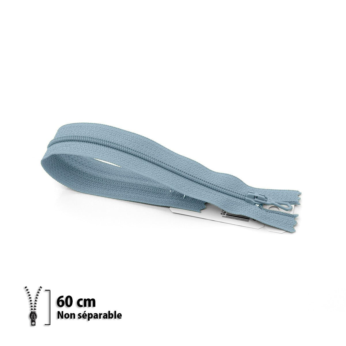 Fermeture éclair / Zip / tirette classique bleu ciel
