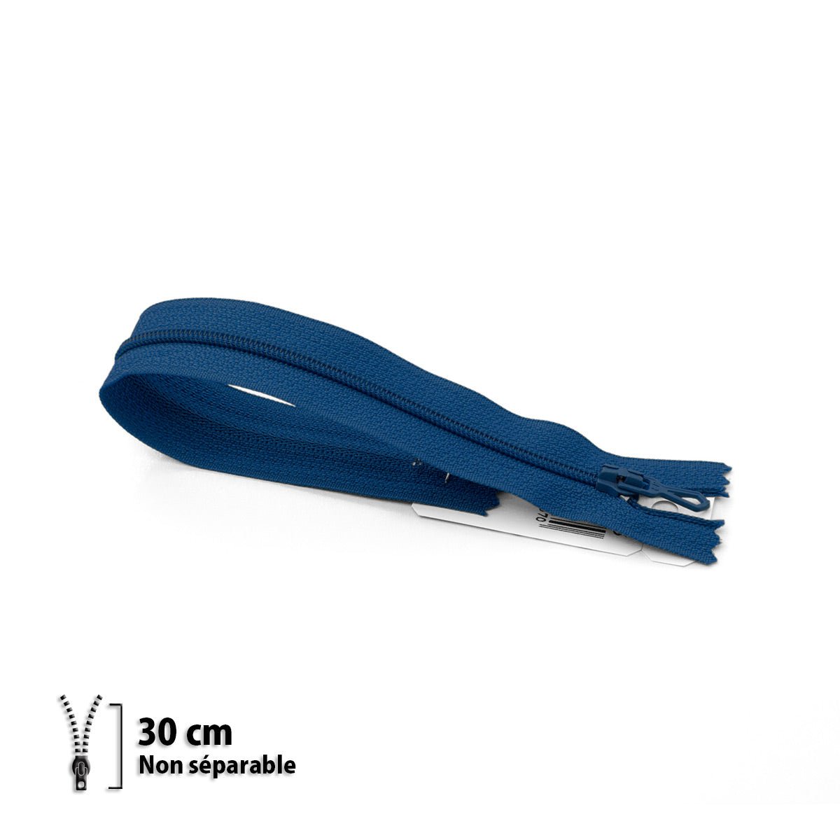 Fermeture éclair / Zip / tirette classique bleu drapeau