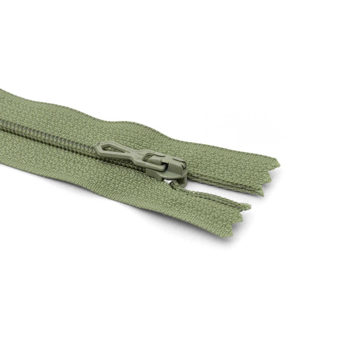 Fermeture éclair / Zip / tirette classique couleur saule