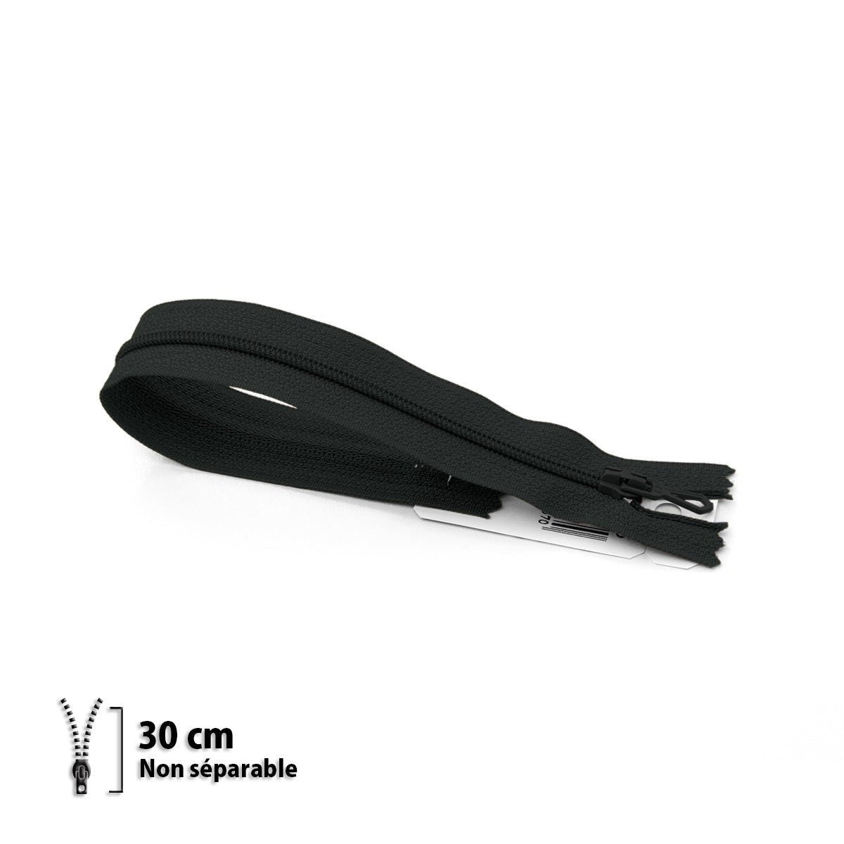 Fermeture éclair / Zip / tirette classique noire