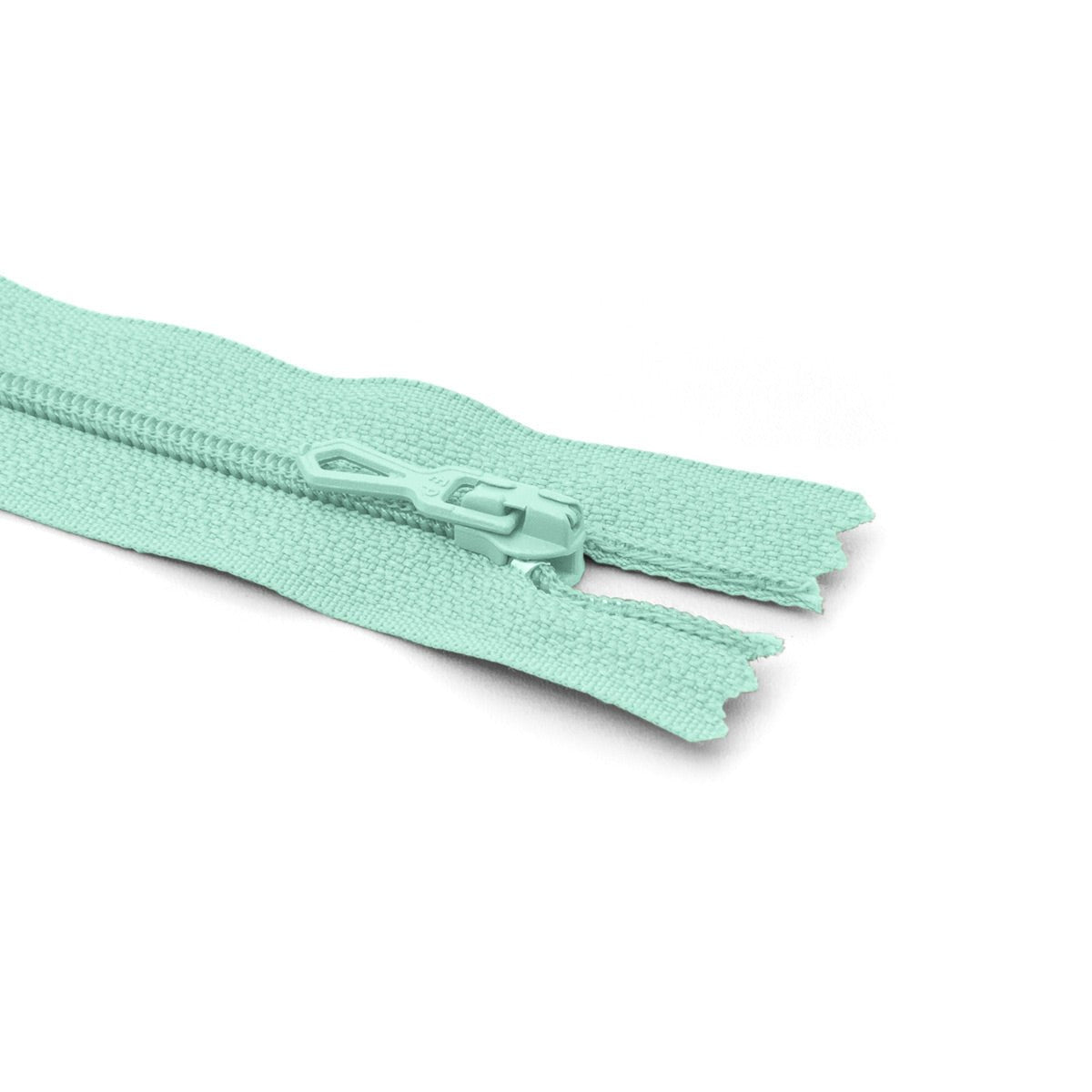 Fermeture éclair / Zip / tirette classique vert amande