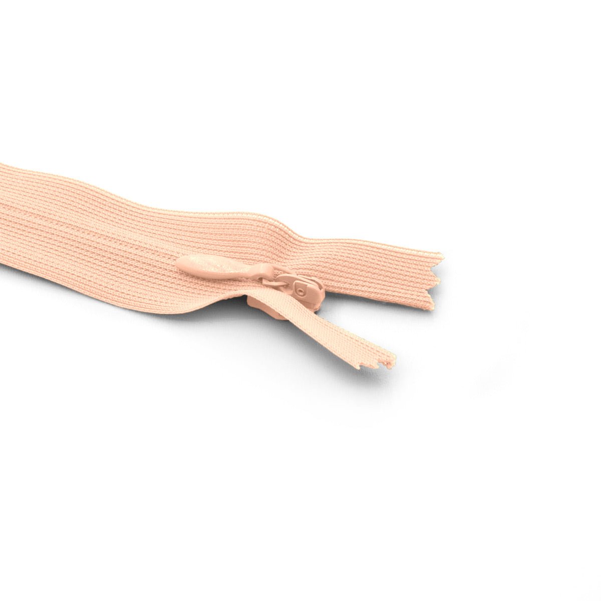 Fermeture éclair / Zip / tirette invisible couleur saumon
