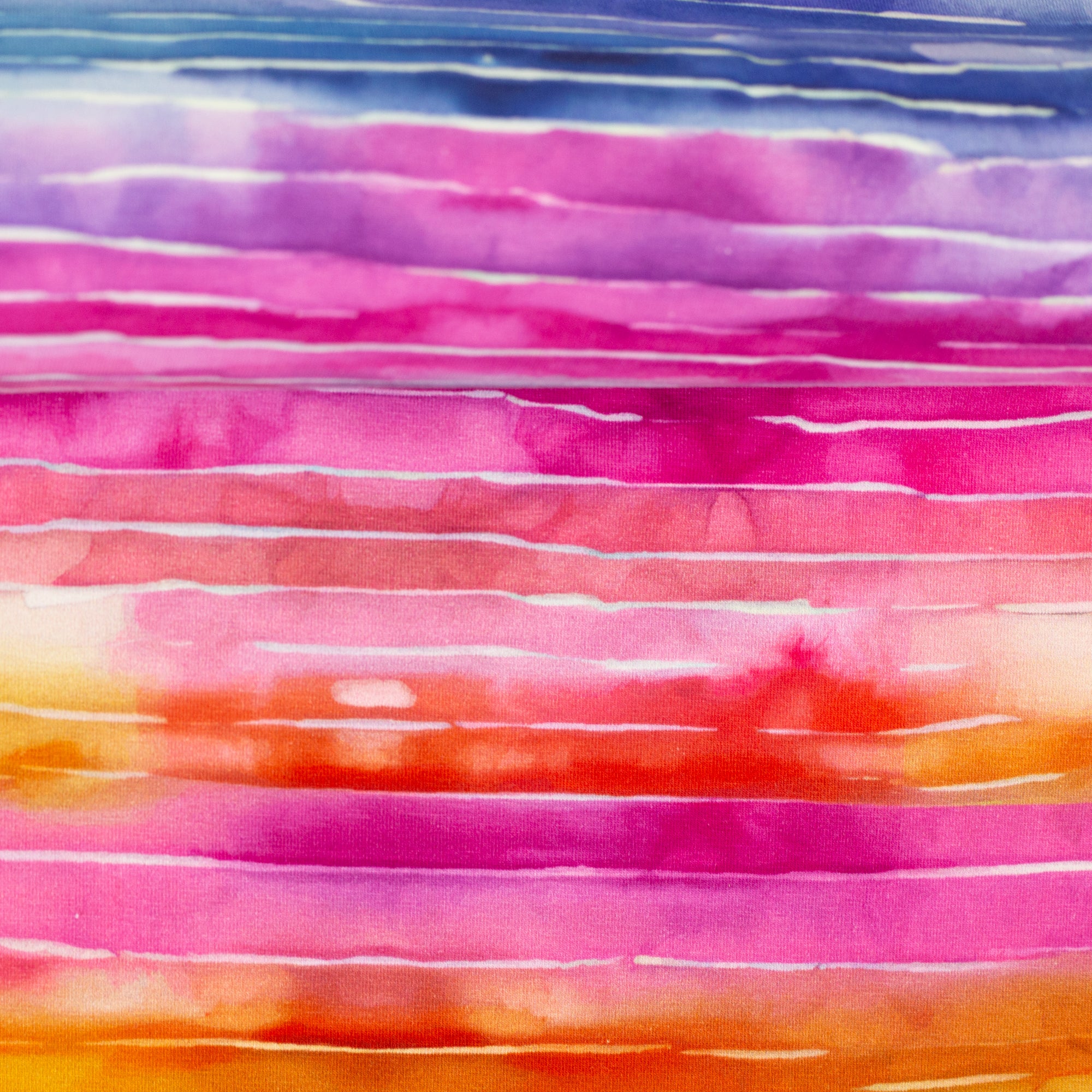 Tissu Jersey de Coton Ligné coloré