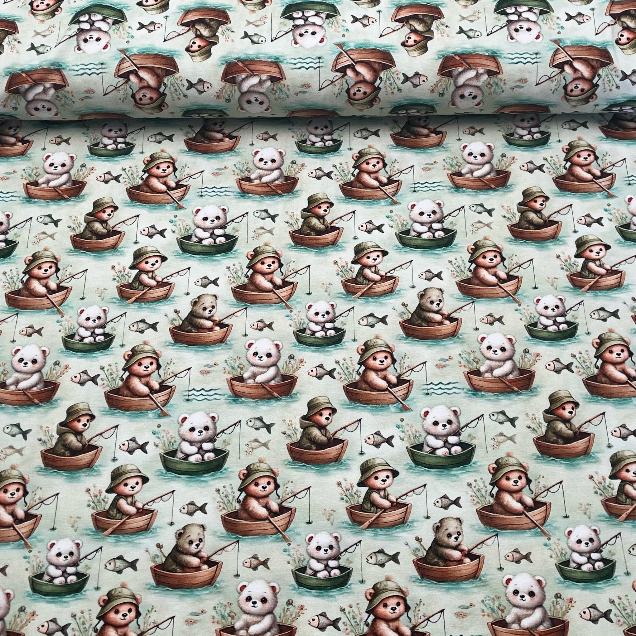 Tissu Jersey de Coton Petit Pêcheur