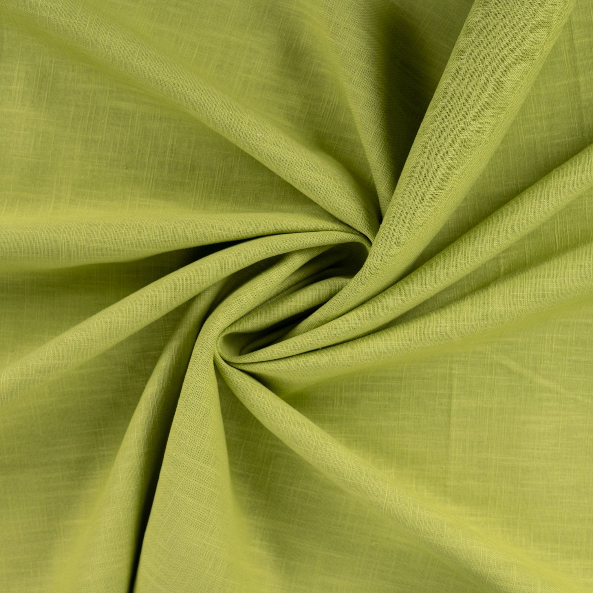 Lin uni vert pomme