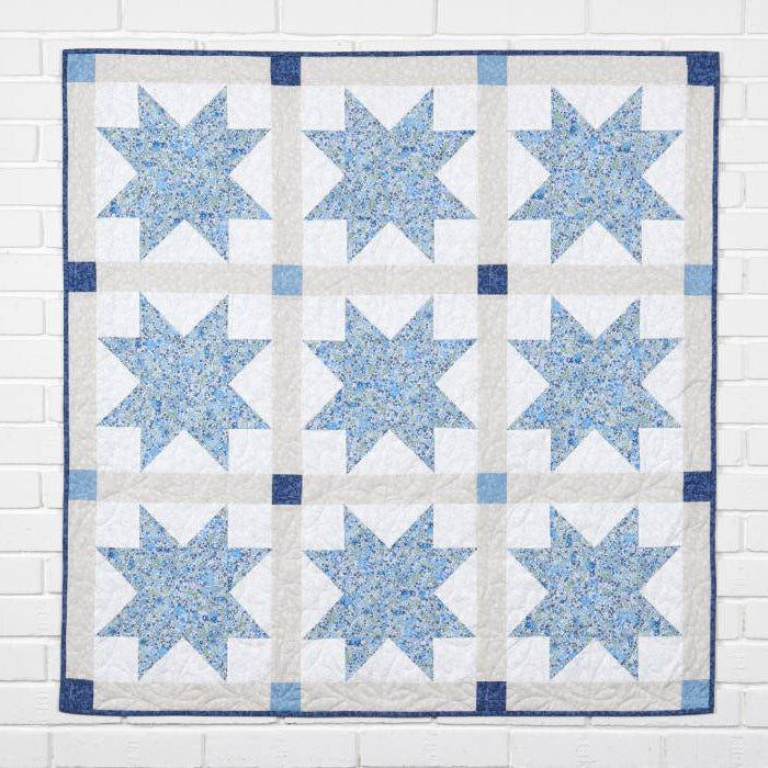 Sawtooth Stars Quilt cousu avec la BERNINA 495 Liberty Edition