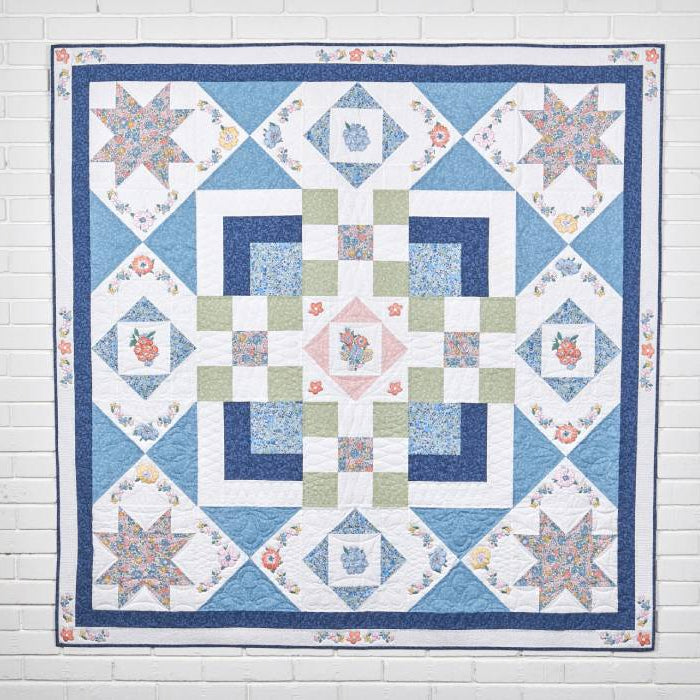 Glen Lyon Sampler Quilt cousu avec la BERNINA 580 Liberty Edition
