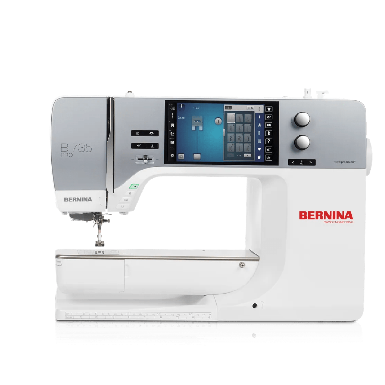 Machine à coudre et à broder BERNINA 735 PRO — vue de face