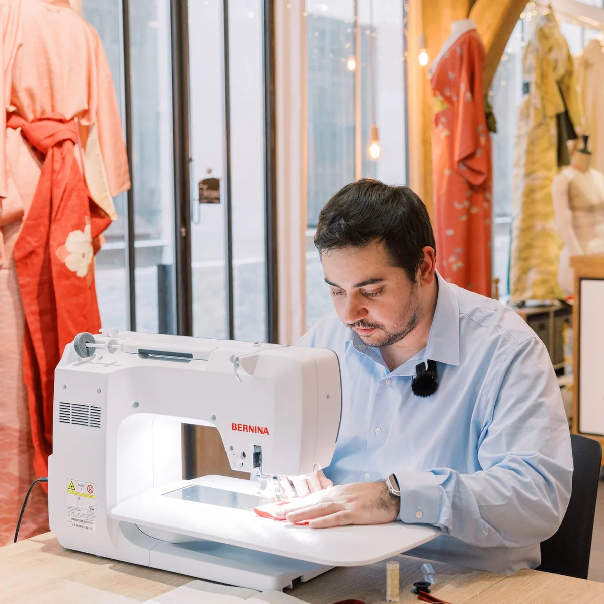 Machine à coudre et à broder BERNINA 770 QE PRO — en situation, atelier de quilting