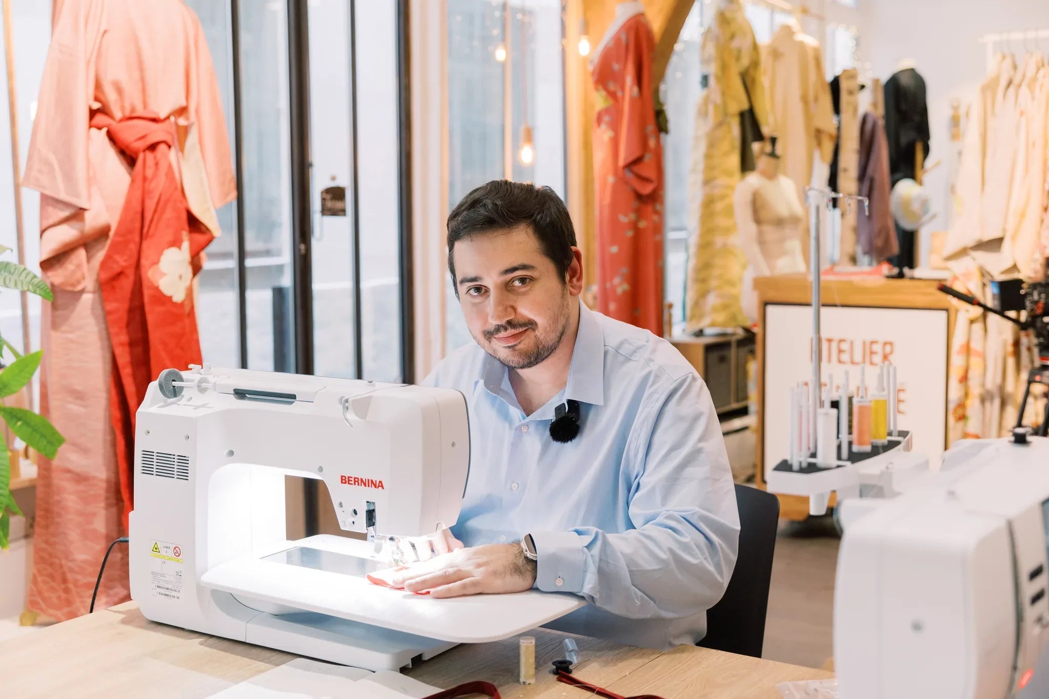 Machine à coudre et à broder BERNINA 770 QE PRO — en situation, atelier de quilting