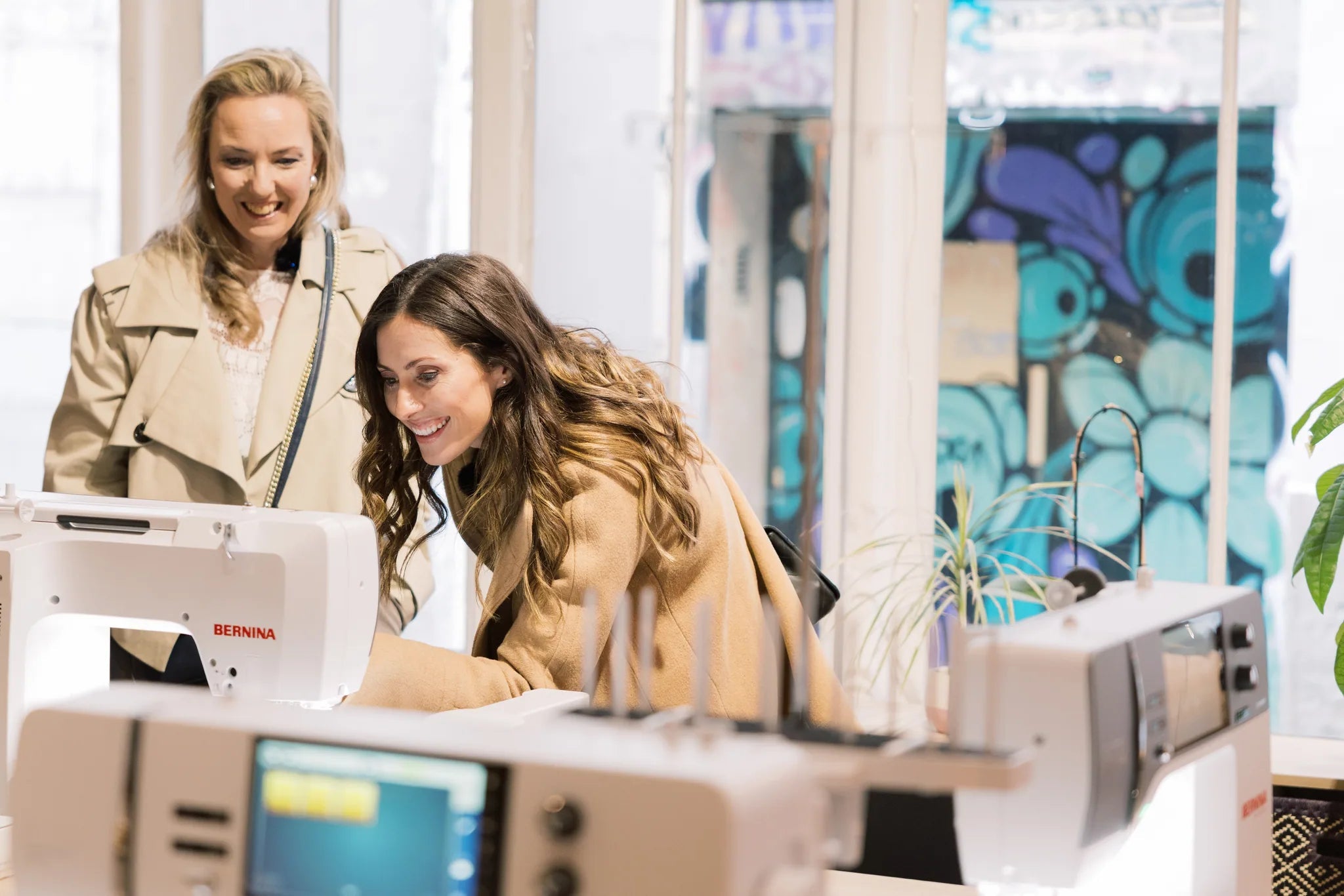 Machine à coudre et à broder BERNINA 770 QE PRO — en situation, atelier de quilting