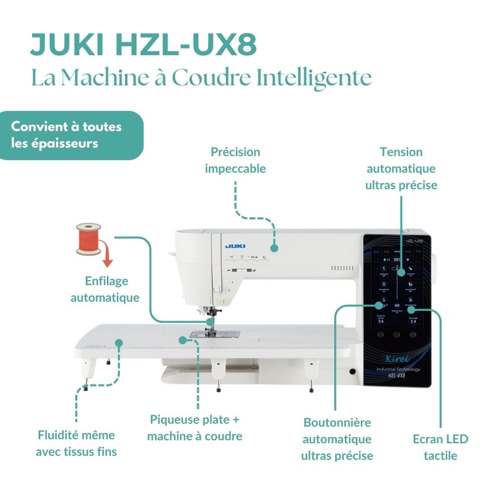 JUKI HZL-UX8 : Comfort en Betrouwbaarheid bij het Naaien