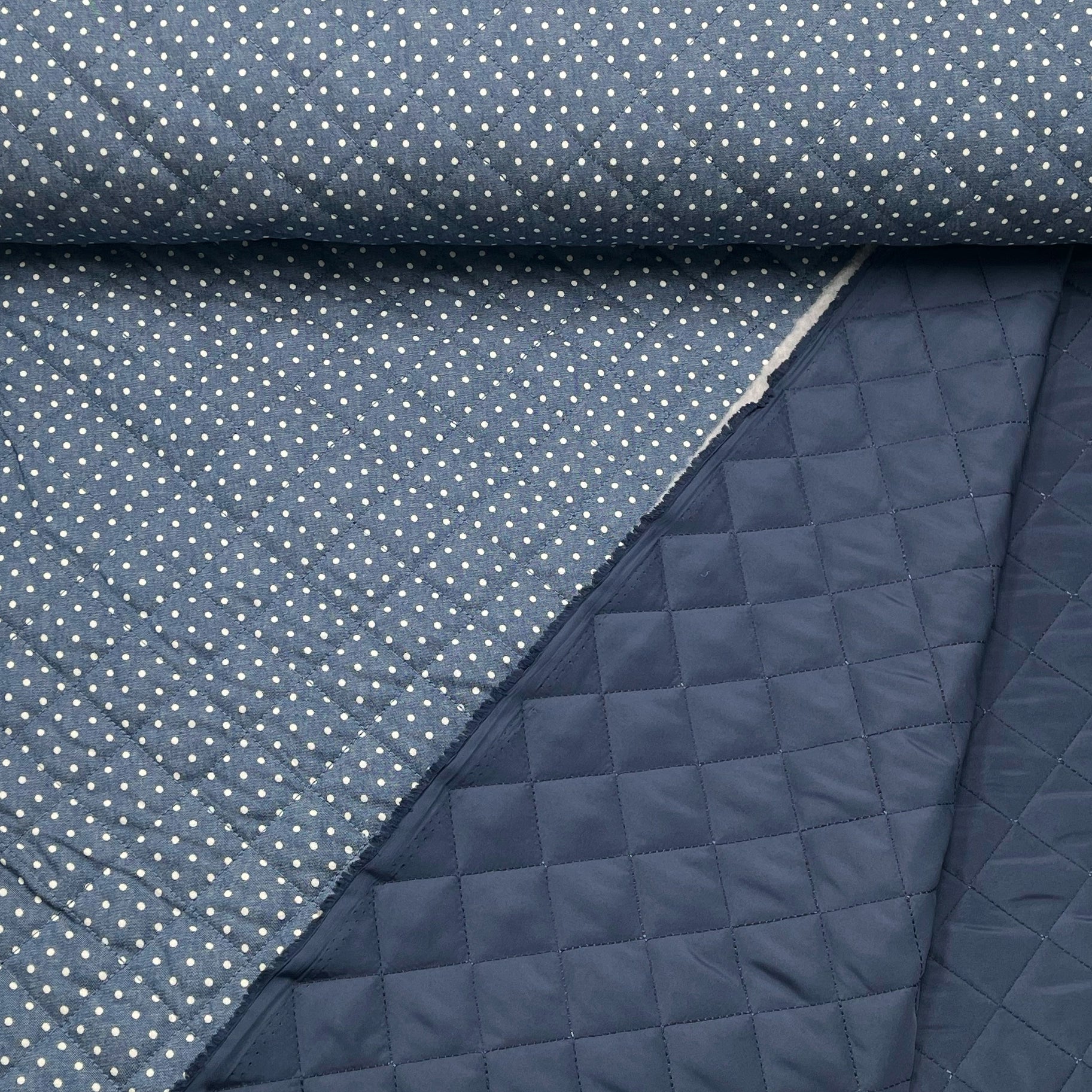 matelasse jeans petit pois