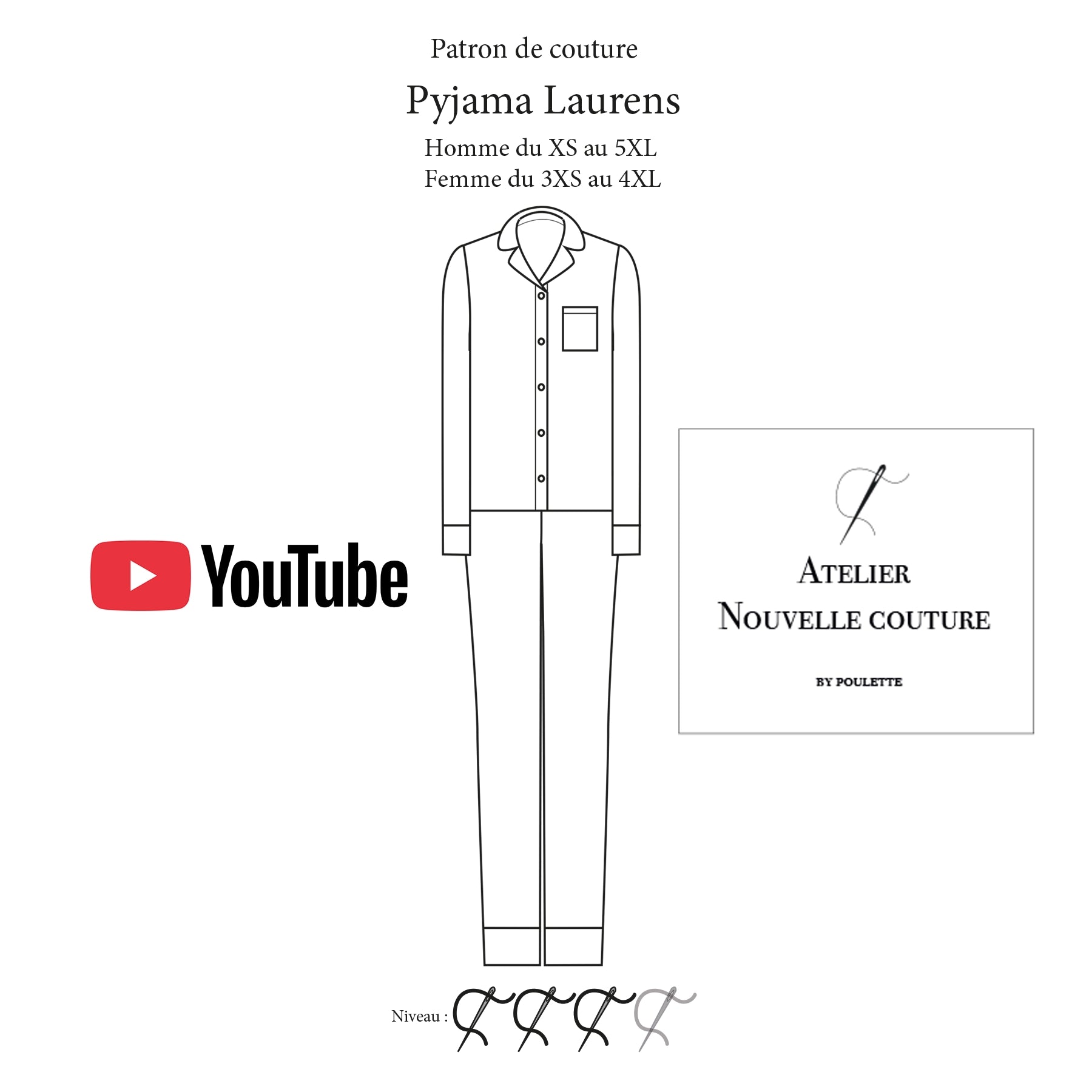 Patron de couture – Pyjamas Laurens