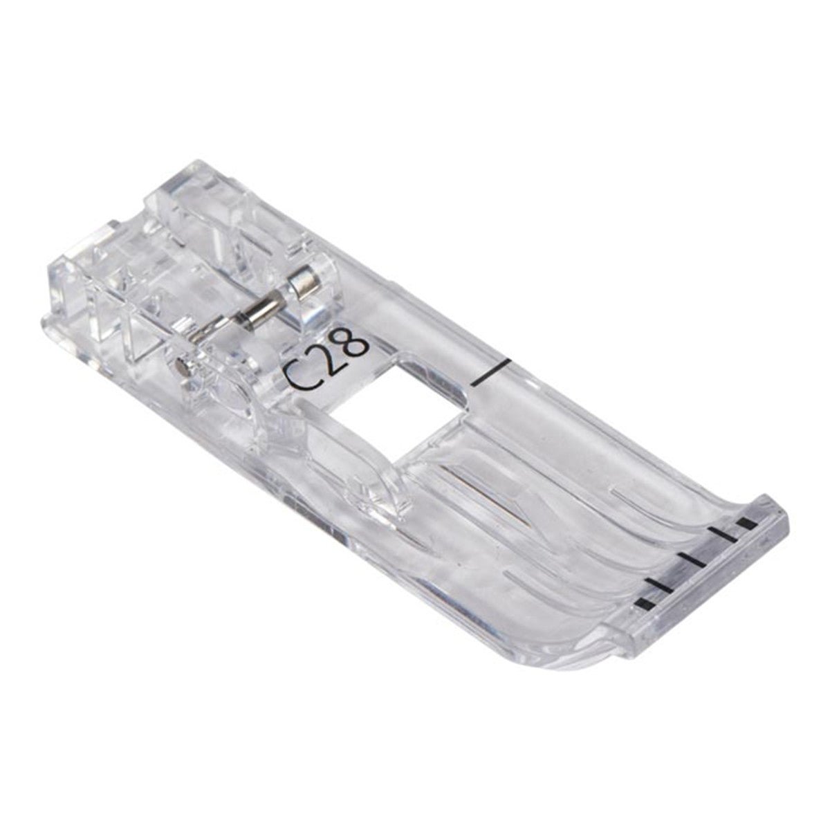 Pied transparent pour point de recouvrement/point de chaînette BERNINA #C28