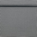 Tissu pied de poule moyen noir et blanc