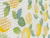 Tissu nid d'abeille citron