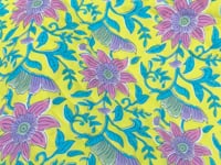 Tissu matelassé fleur royale
