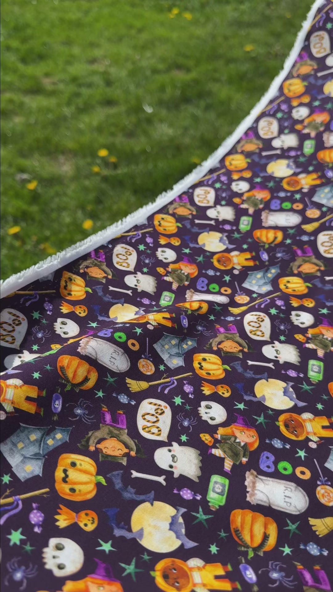 Tissu Popeline de Coton Halloween