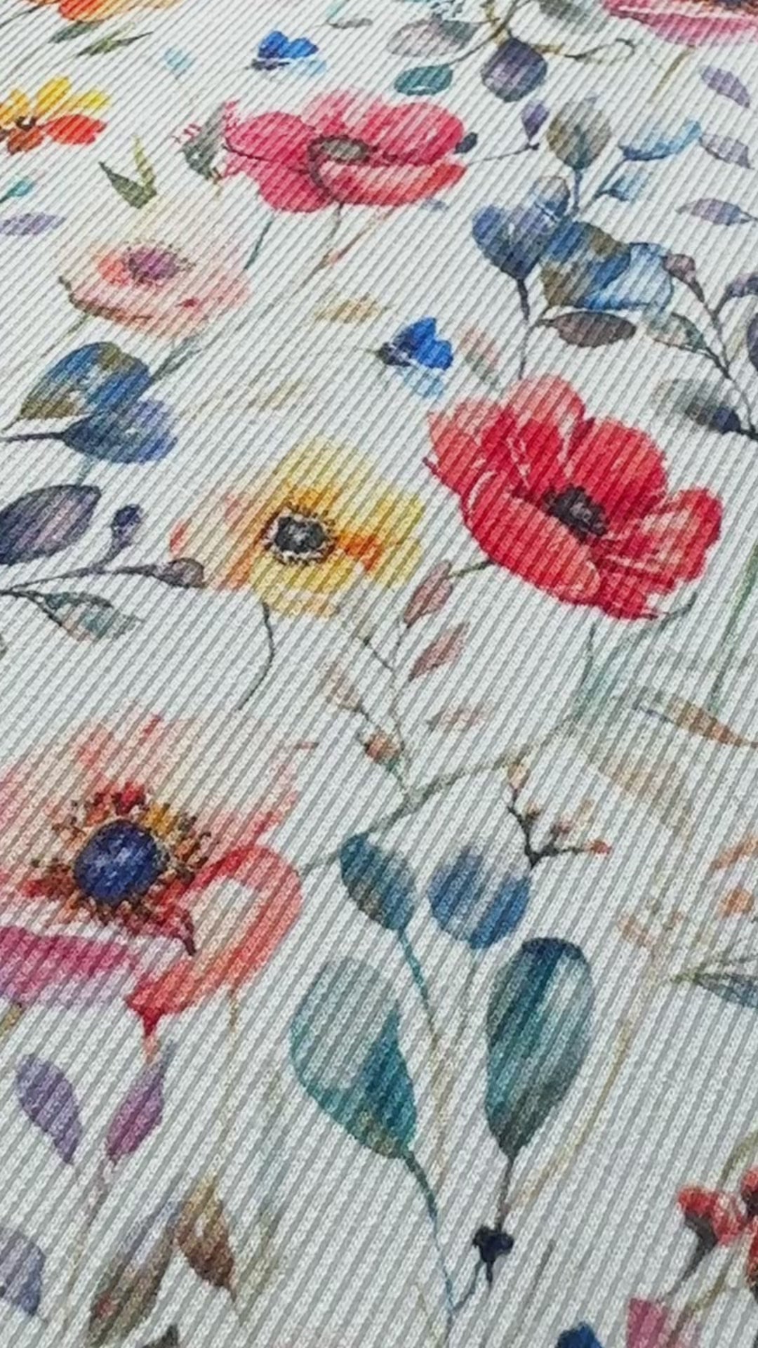 Tissu Jersey Coton Rib Coquelicot