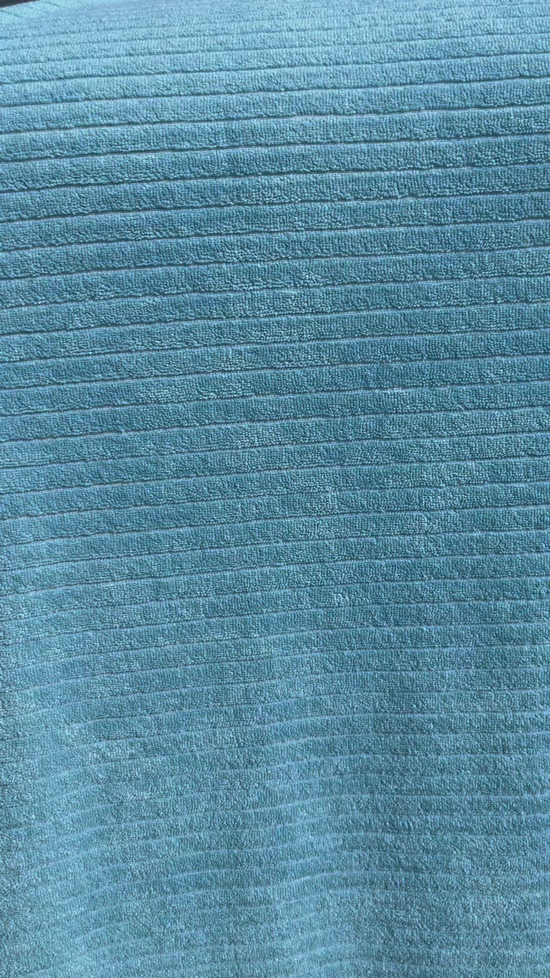 Tissu Jersey de Coton Eponge Bleu