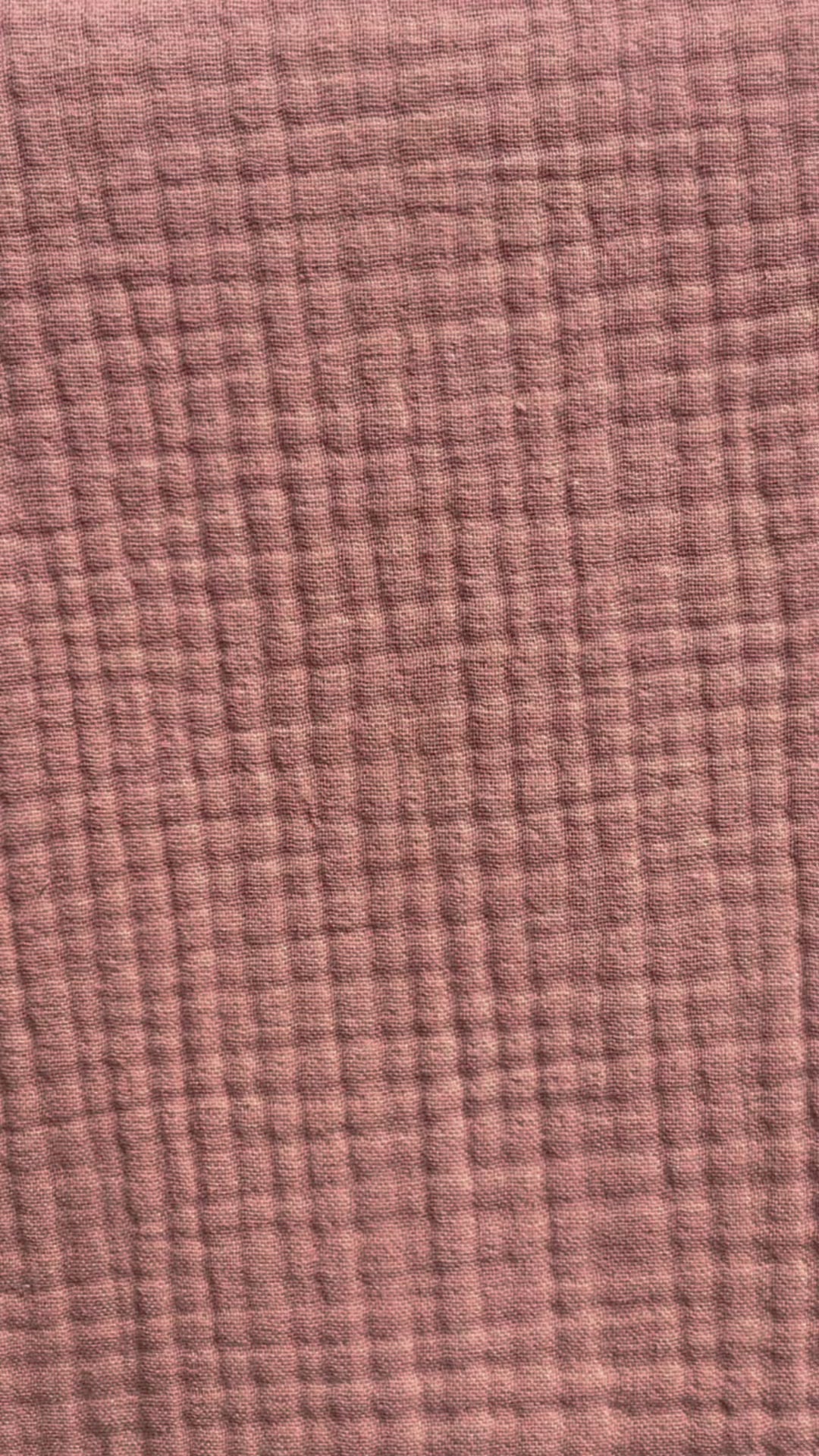 Tissu double gaze saumon