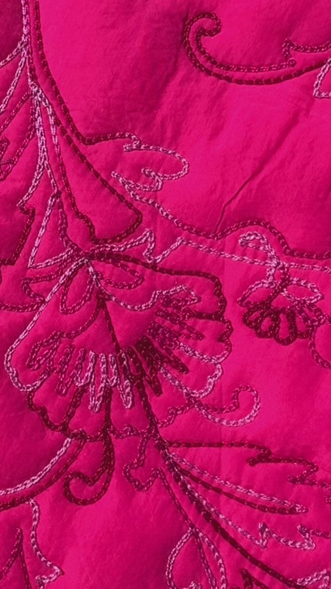 Tissu matelassé fuchsia