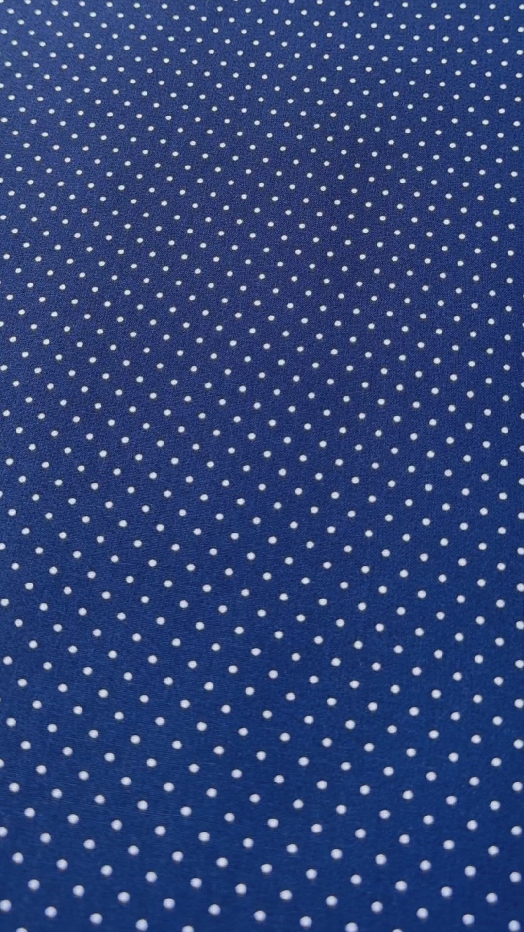 Tissu Popeline de coton à petits pois bleu marine