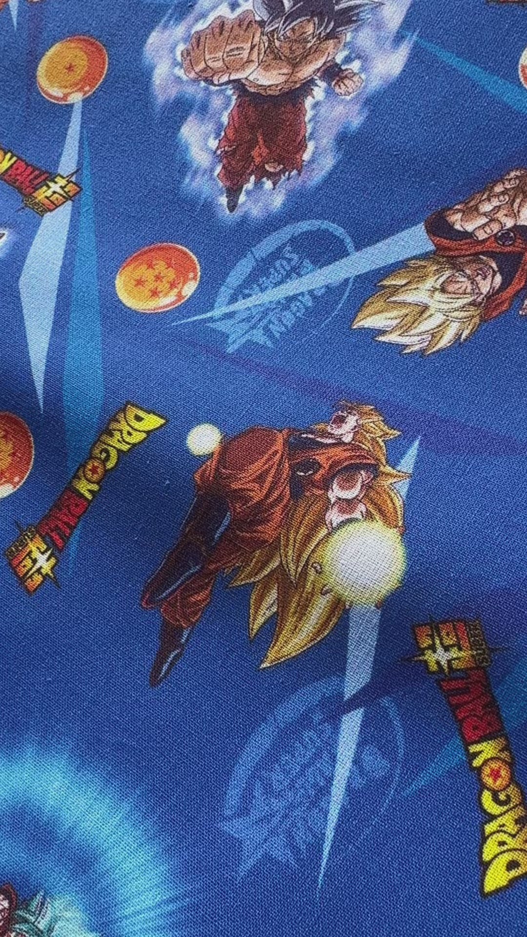Tissu Popeline de Coton - Dragon Ball