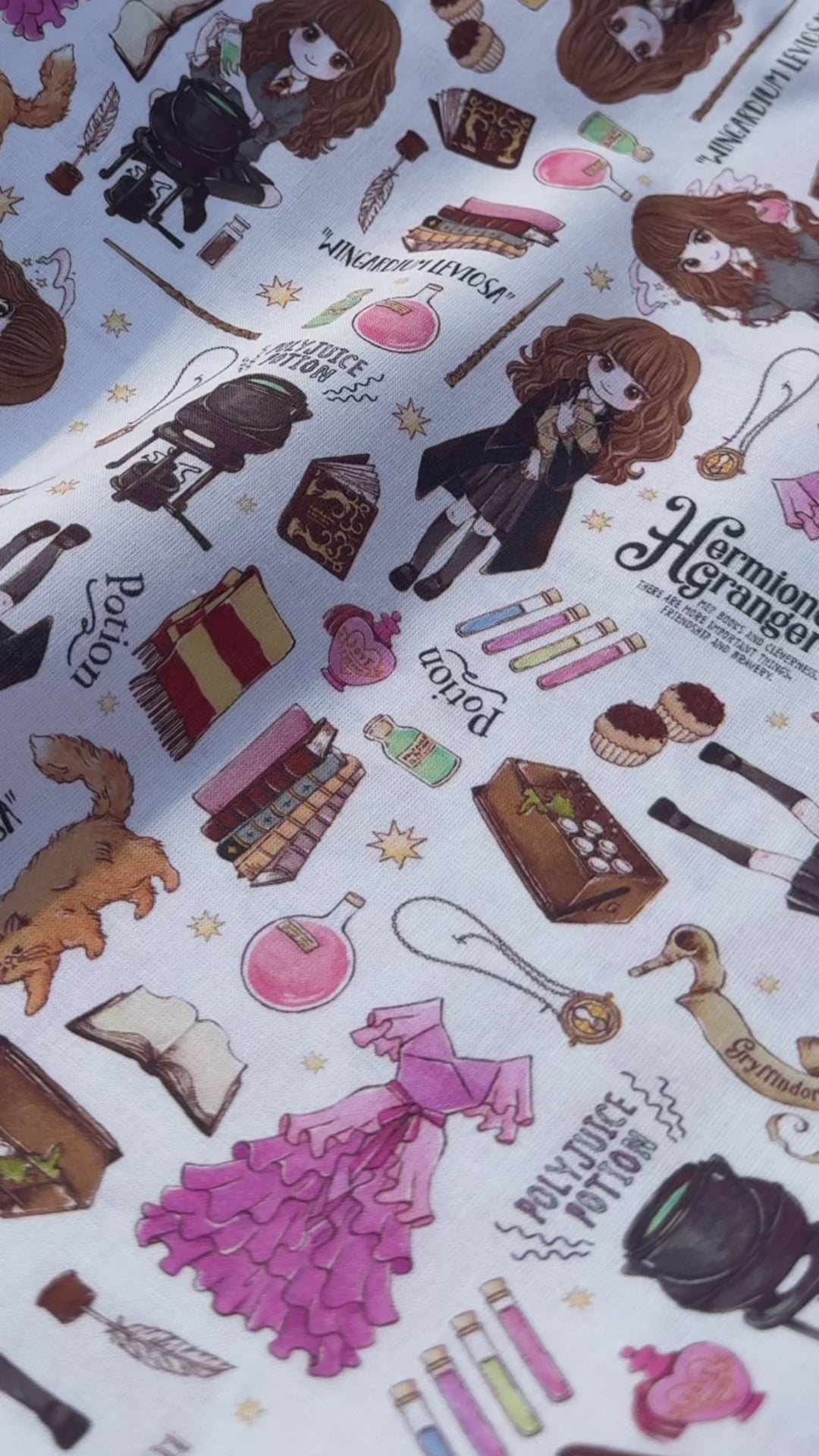 Tissu Popeline Harry Potter - Hermione