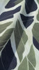 Tissu Jersey French Terry Feuilles vert et bleu