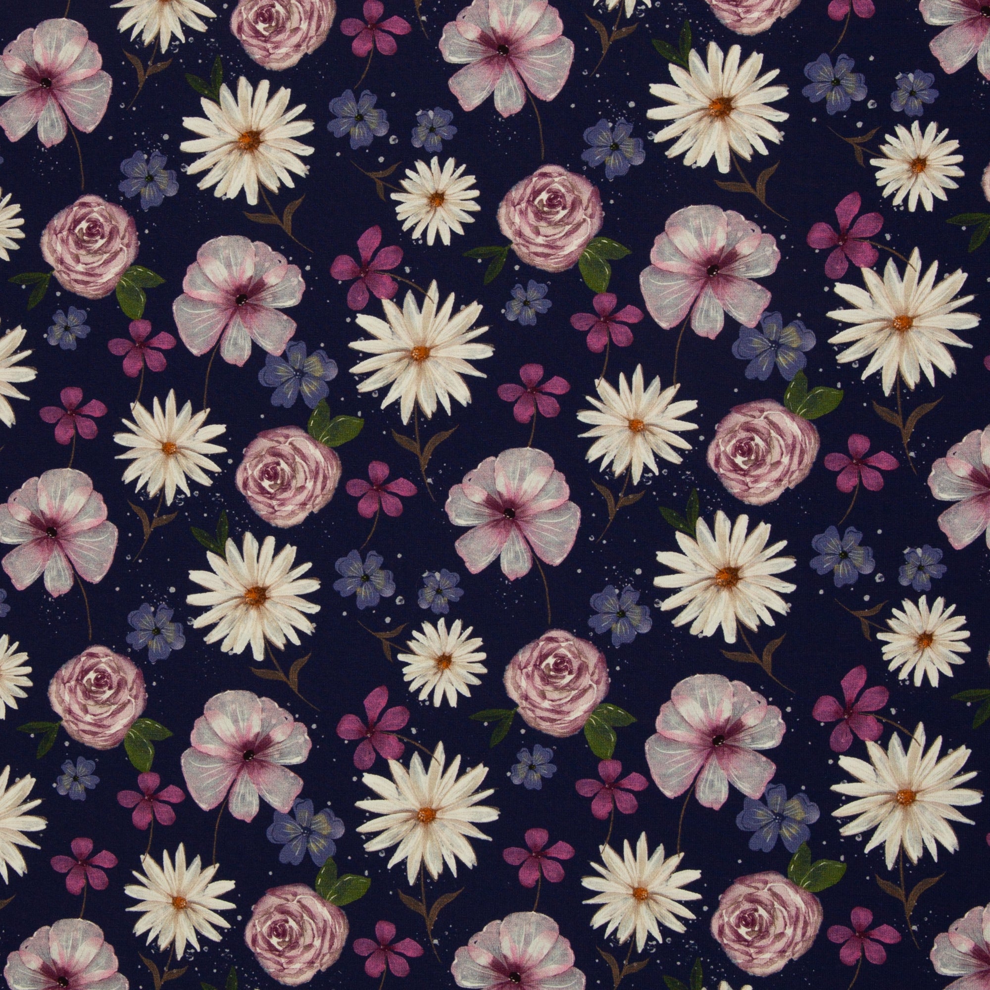Tissu Jersey French Terry violette