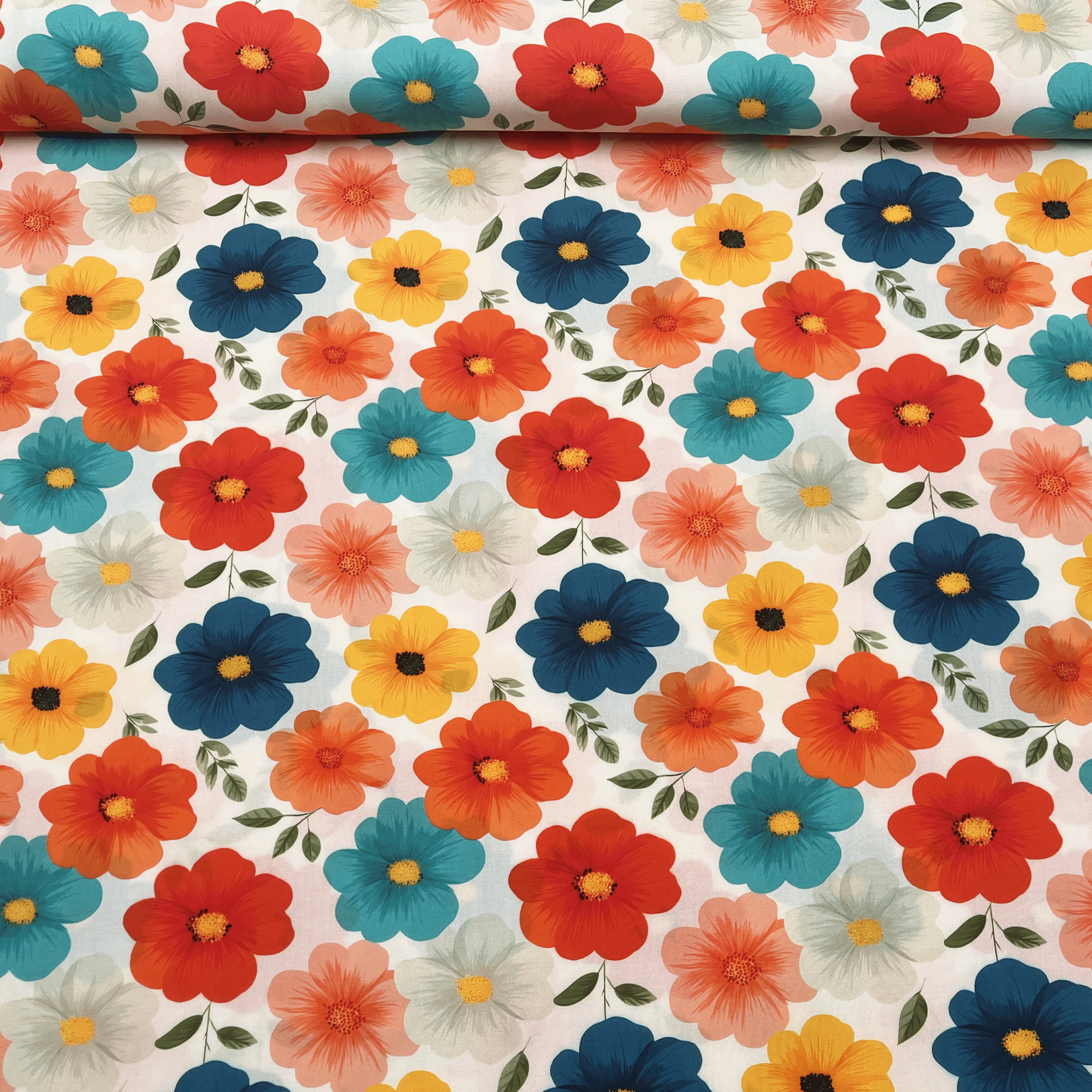 Tissu viscose prairie multicore