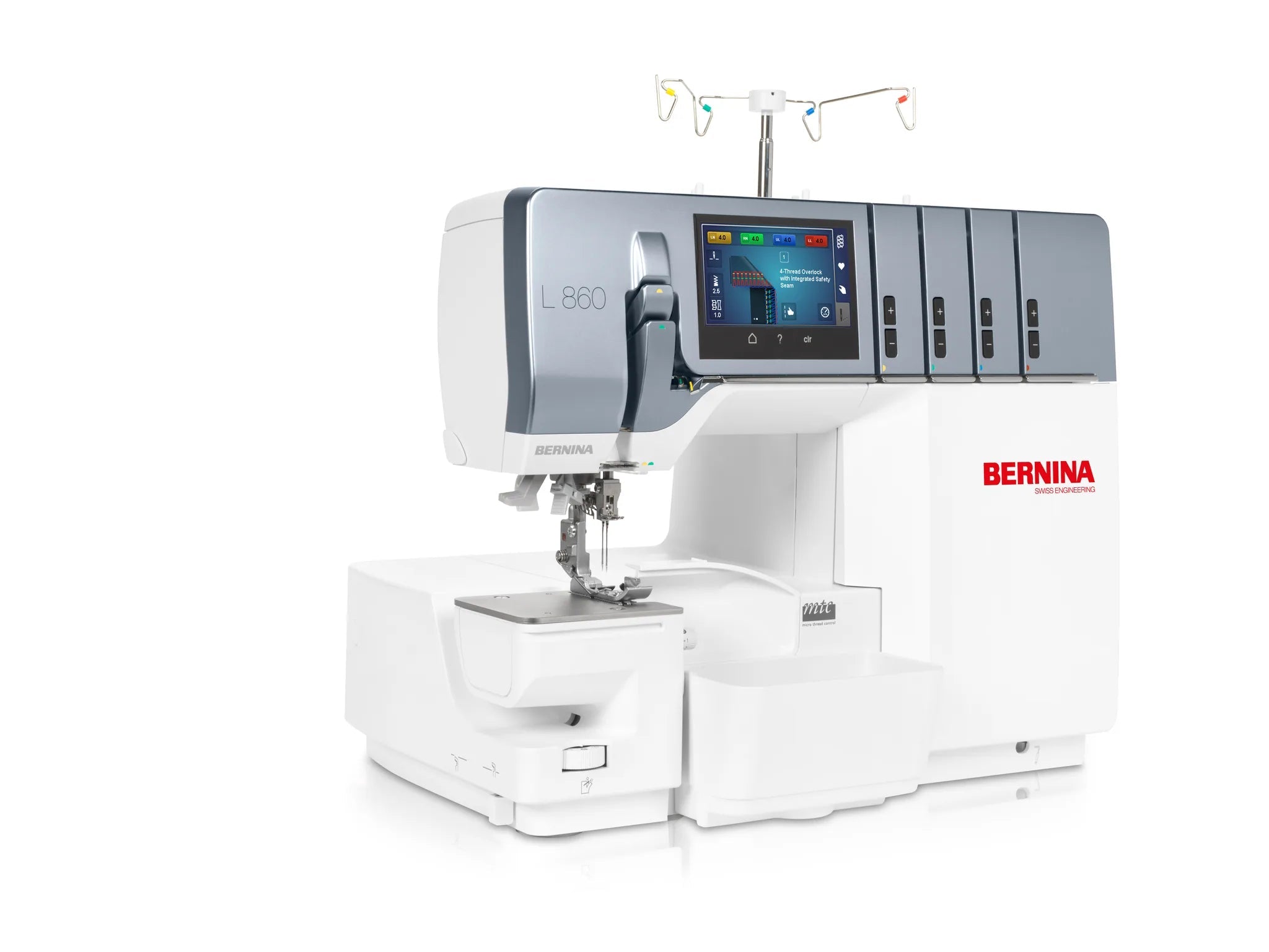 Surjeteuse BERNINA L 860 — en atelier, bras libre
