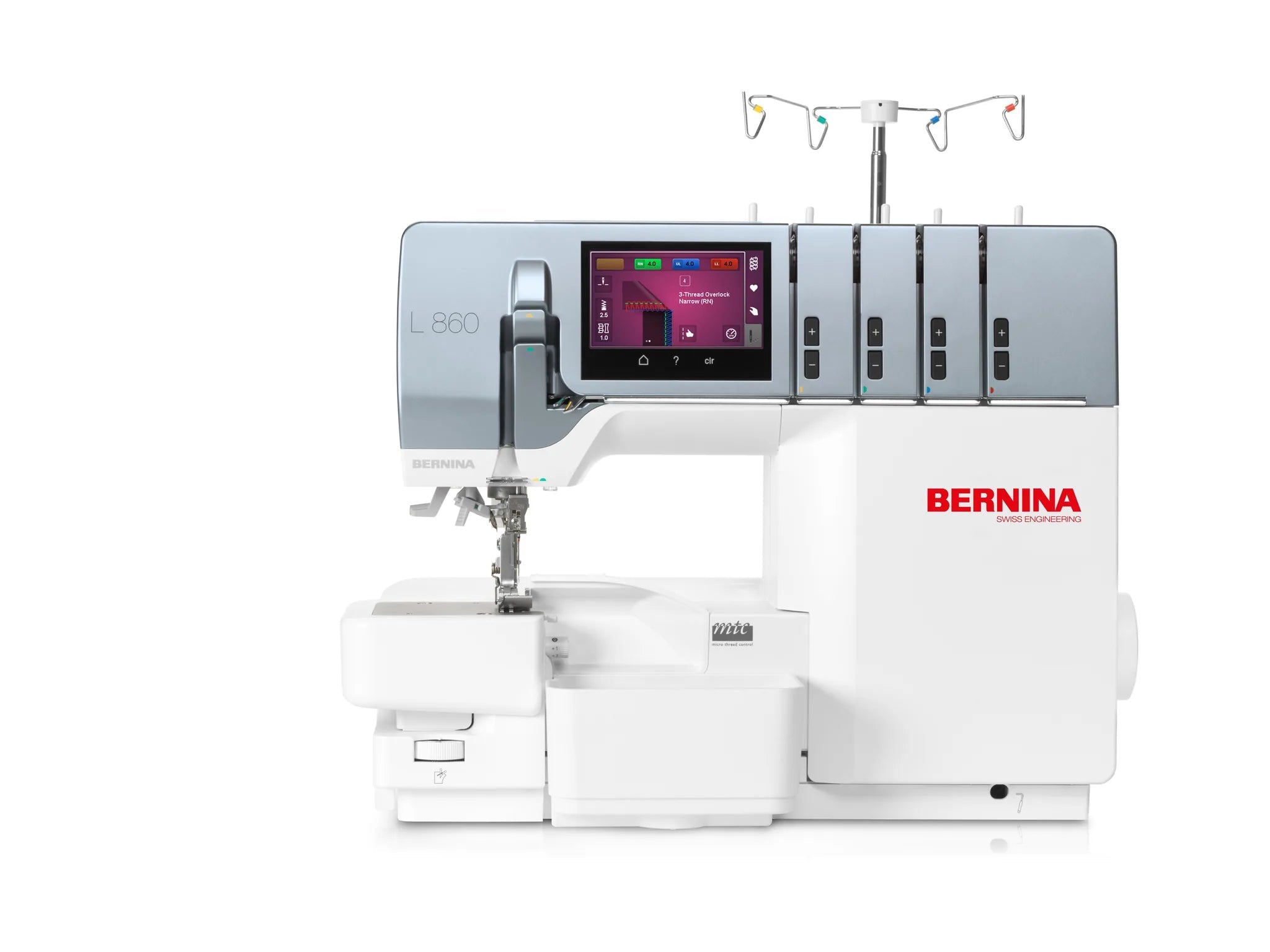 Surjeteuse BERNINA L 860 — vue de face, bras libre