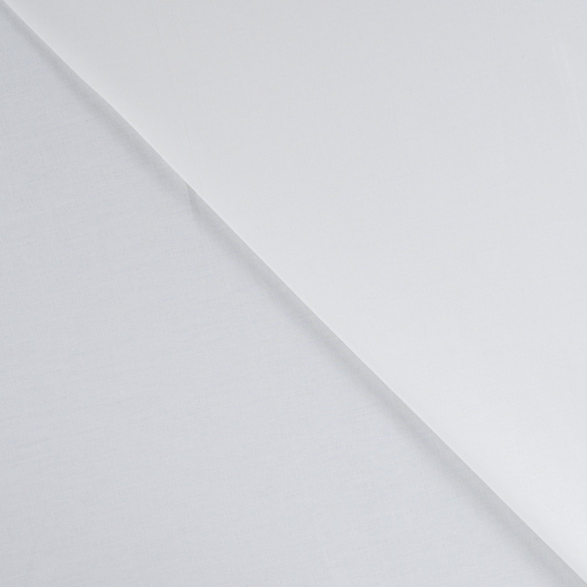 Tissu bio popeline de coton blanc