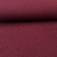 Tissu Bouclette Bordeaux