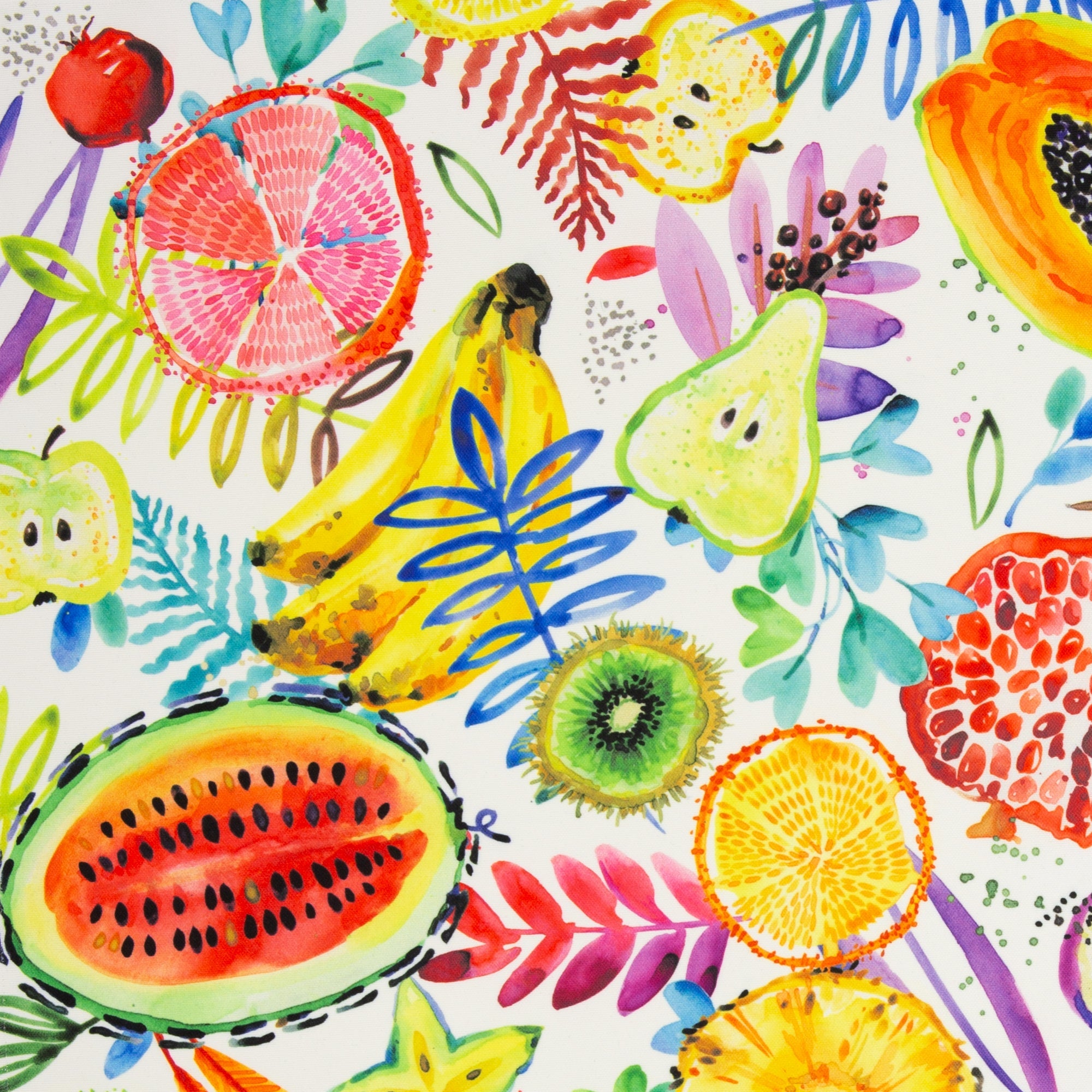 Tissu Canvas Coton Fruits
