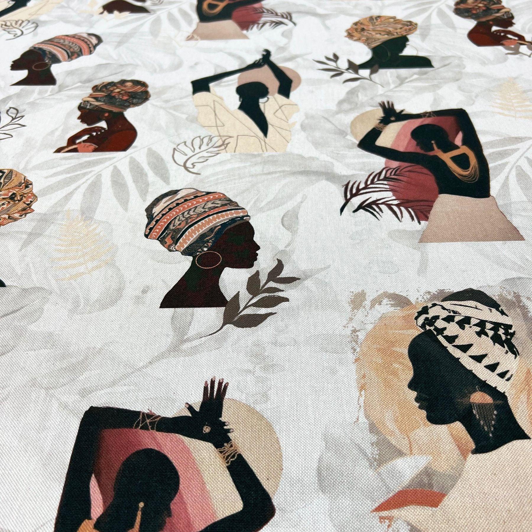 Tissu canvas coton " Africain "
