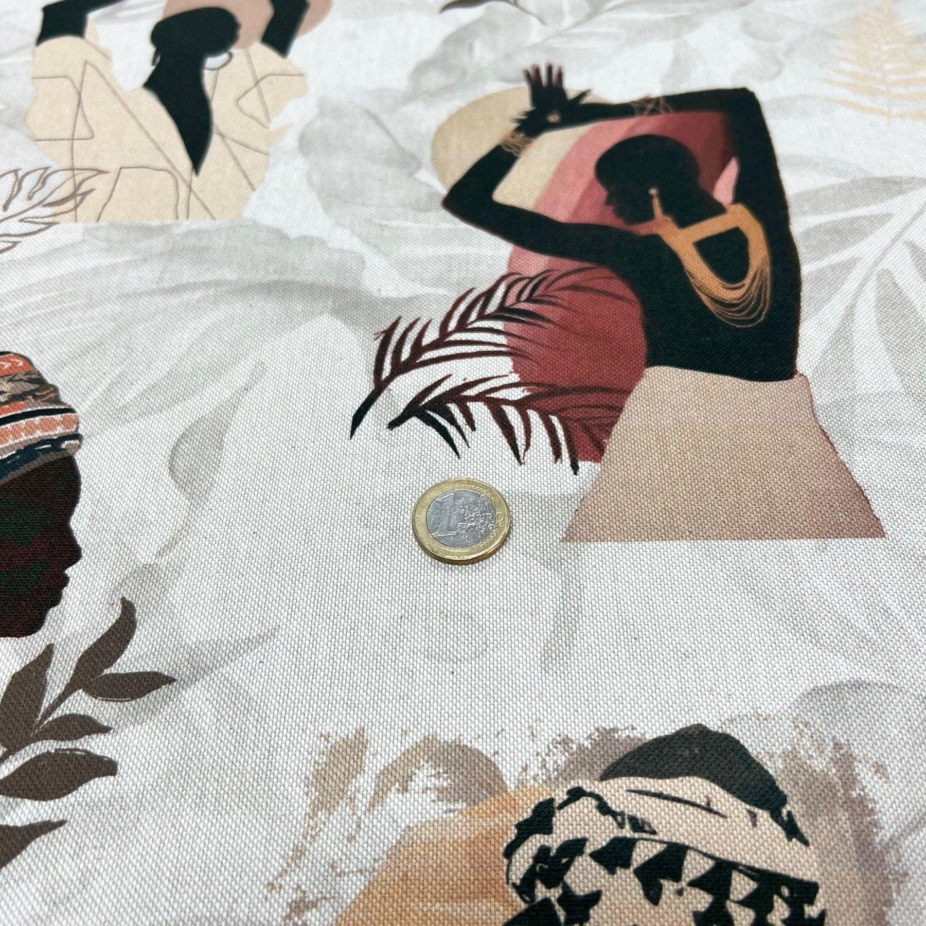 Tissu canvas coton " Africain "