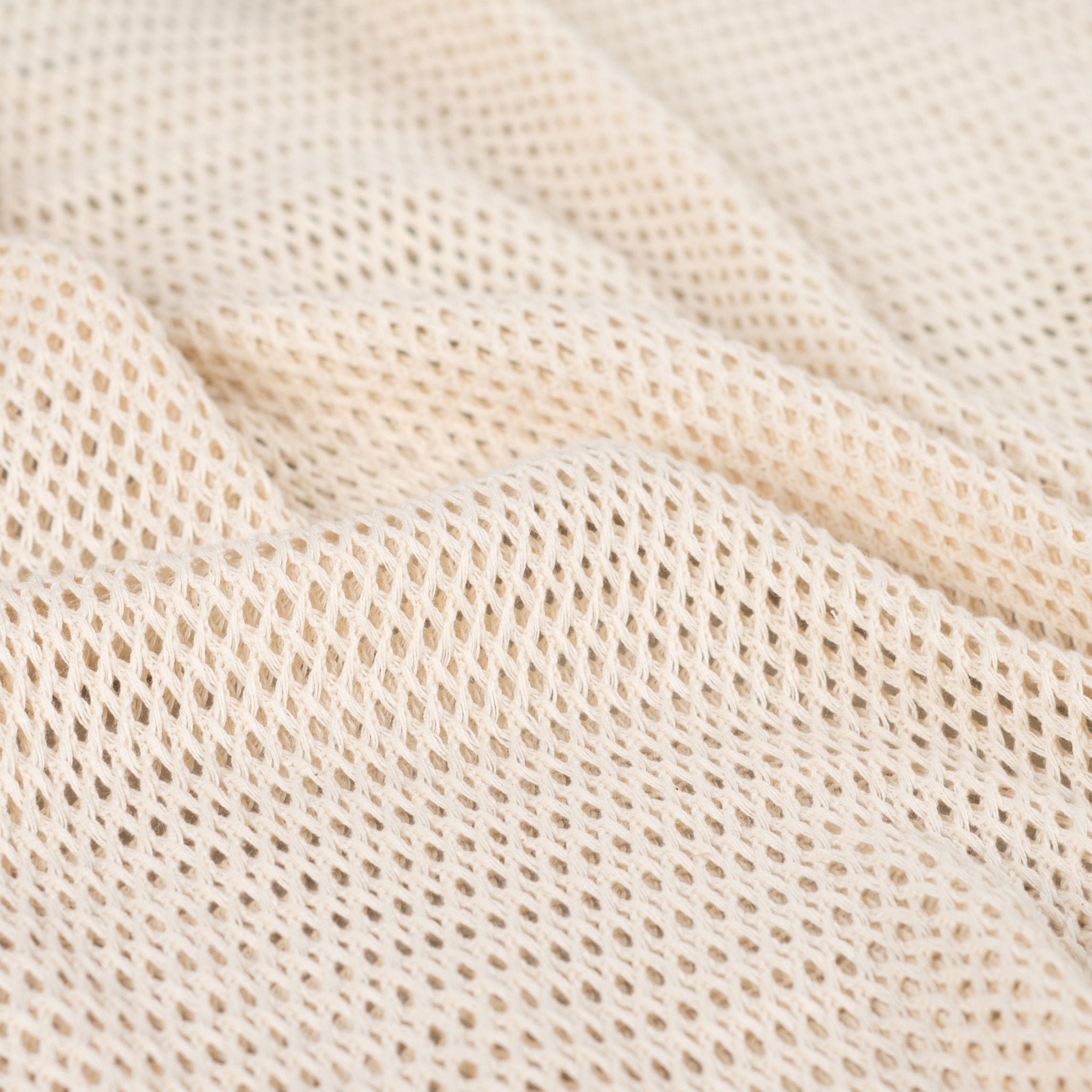 Tissu Crochet Beige
